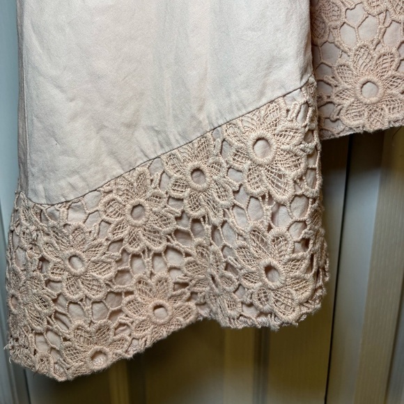 Nanette Lepore - Floral Sleeveless Summery Cocktail Blush Pink Dress in Size 6 - Picture 5 of 9